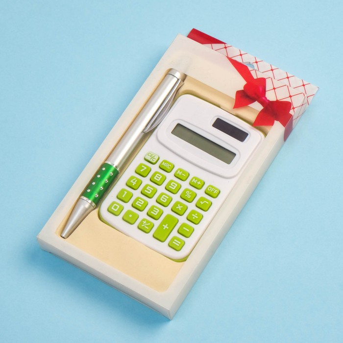 Набор подарочный 2в1 (ручка, калькулятор)
Набор подарочный 2в1 (ручка, калькулятор)