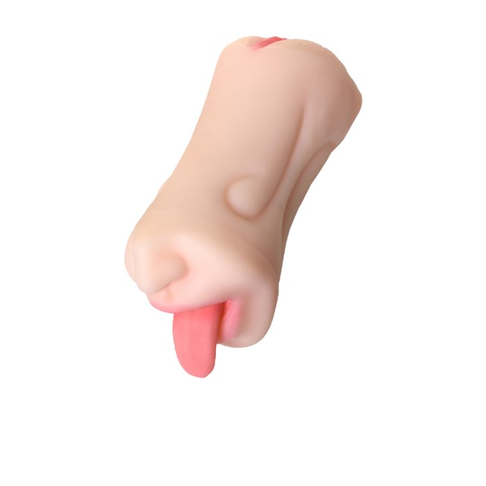 Мастурбатор рот и вагина Toyfa Juicy Pussy Fruity Tongue, телесный 0T-00013223 - TOYFA - Вагины - Купить