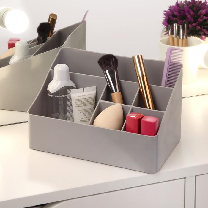 фото Органайзер для маникюрных/косметических принадлежностей, 6 секций, 20 × 15,5 × 12,3 см, цвет микс