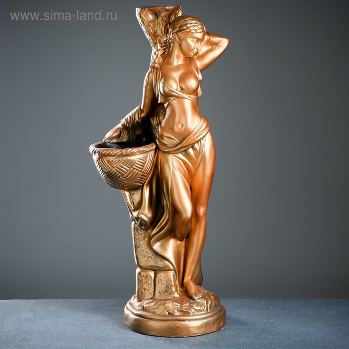 Фигура с кашпо "Гречанка большая" золото, 0,9 л / 40х88х30см
Фигура с кашпо "Гречанка большая" золото, 0,9 л / 40х88х30см