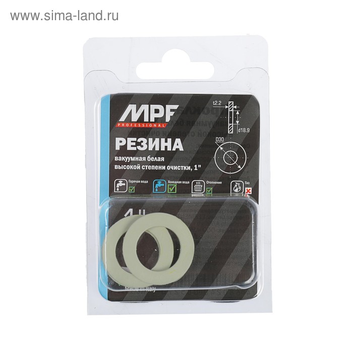 Прокладка резиновая MasterProf, MPF, 1", набор 3 шт., белая
Прокладка резиновая MasterProf, MPF, 1", набор 3 шт., белая