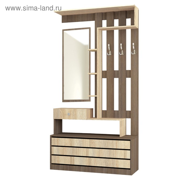 Прихожая Ямайка центральная секция 1100x350x2100 ясень шимо темный /дуб сонома
Прихожая Ямайка центральная секция 1100x350x2100 ясень шимо темный /дуб сонома