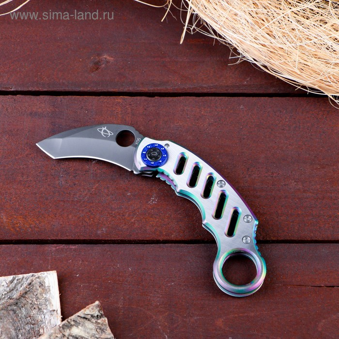 Нож-керамбит серебристый, с кольцом на ручке, лезвие 6 см, с фиксатором
Нож-керамбит серебристый, с кольцом на ручке, лезвие 6 см, с фиксатором