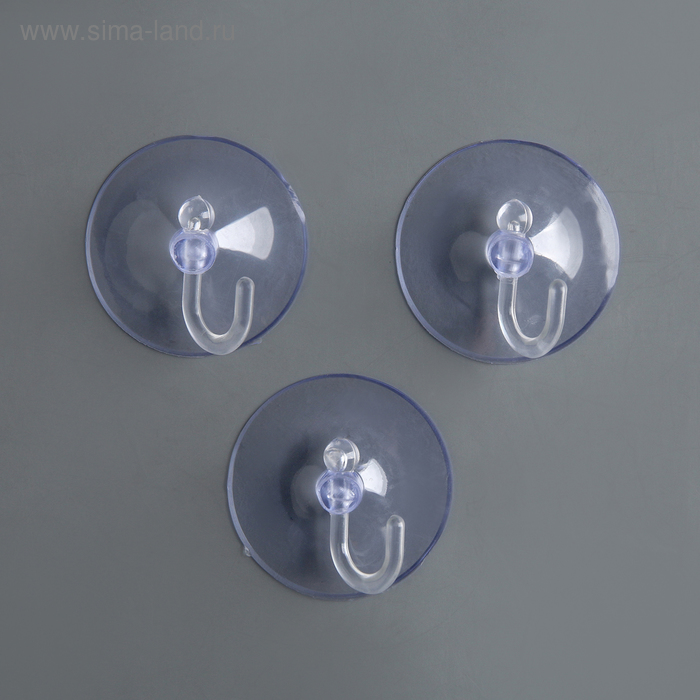 Крючок на вакуумной присоске «Круг», d=4,2 см, цвет прозрачный
Крючок на вакуумной присоске «Круг», d=4,2 см, цвет прозрачный