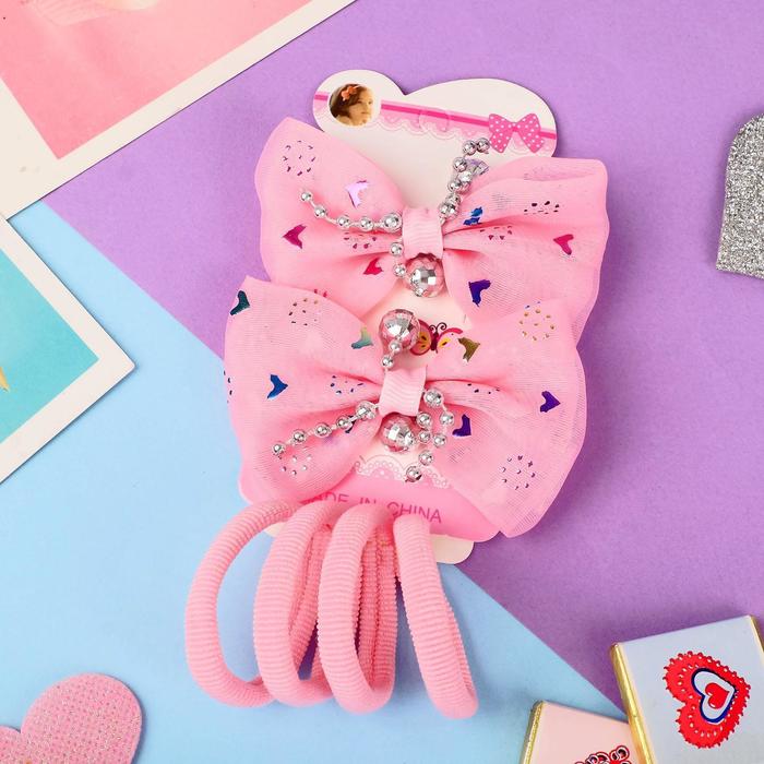 Набор для волос "Карапунька" (2 зажима, 4 резинки) бантики с шариками розовый
Набор для волос "Карапунька" (2 зажима, 4 резинки) бантики с шариками розовый