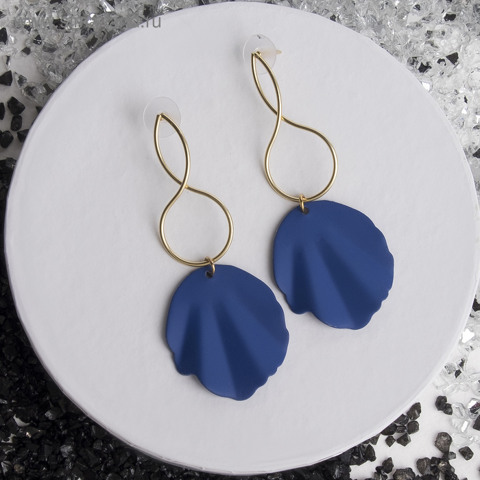 Серьги металл "Море", цвет синий в золоте
Серьги металл "Море", цвет синий в золоте