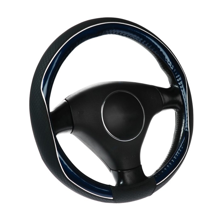 Оплетка Cartage, кожа PU, 38 см, глянцевая синяя вставка
Оплетка Cartage, кожа PU, 38 см, глянцевая синяя вставка