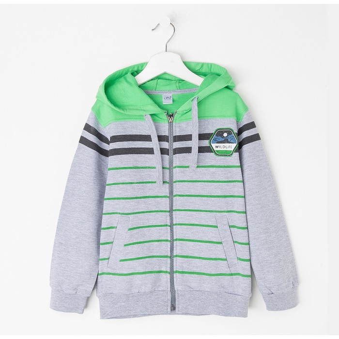 Толстовка для мальчика, цвет серый меланж/зелёный, рост 134-140 (36)
Толстовка для мальчика, цвет серый меланж/зелёный, рост 134-140 (36)