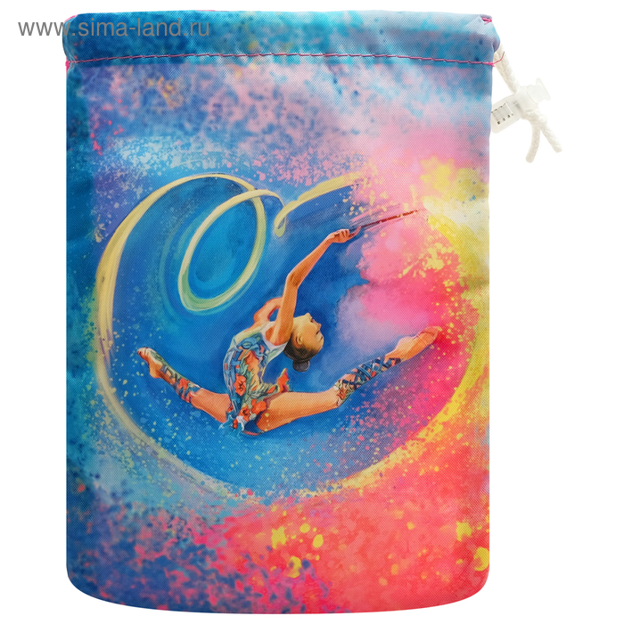 Чехол для скакалки 311-034, цвет розовый/голубой