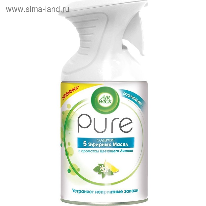 Освежитель воздуха Airwick Pure «Цветущий лимон», 250 мл
Освежитель воздуха Airwick Pure «Цветущий лимон», 250 мл