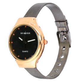 Часы наручные женские "Гатти", циферблат d=3.2 см, темный хром
Часы наручные женские "Гатти", циферблат d=3.2 см, темный хром