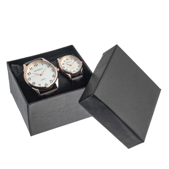 Часы наручные, "Филис", парный набор для нее и для него, коричневый
Часы наручные, "Филис", парный набор для нее и для него, коричневый