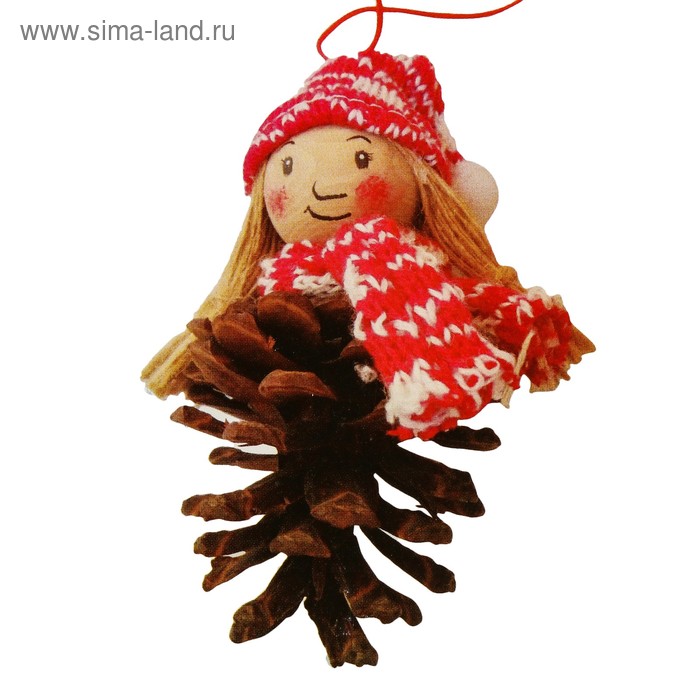 Набор для творчества - создай ёлочное украшение «Девочка - шишка»
Набор для творчества - создай ёлочное украшение «Девочка - шишка»