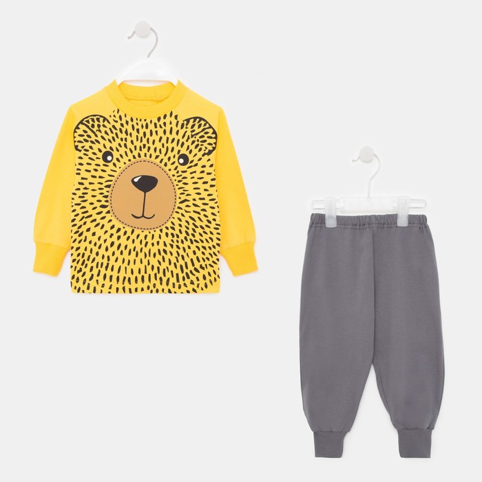 Пижама для мальчика, цвет жёлтый/серый, рост 86 см
Пижама для мальчика, цвет жёлтый/серый, рост 86 см