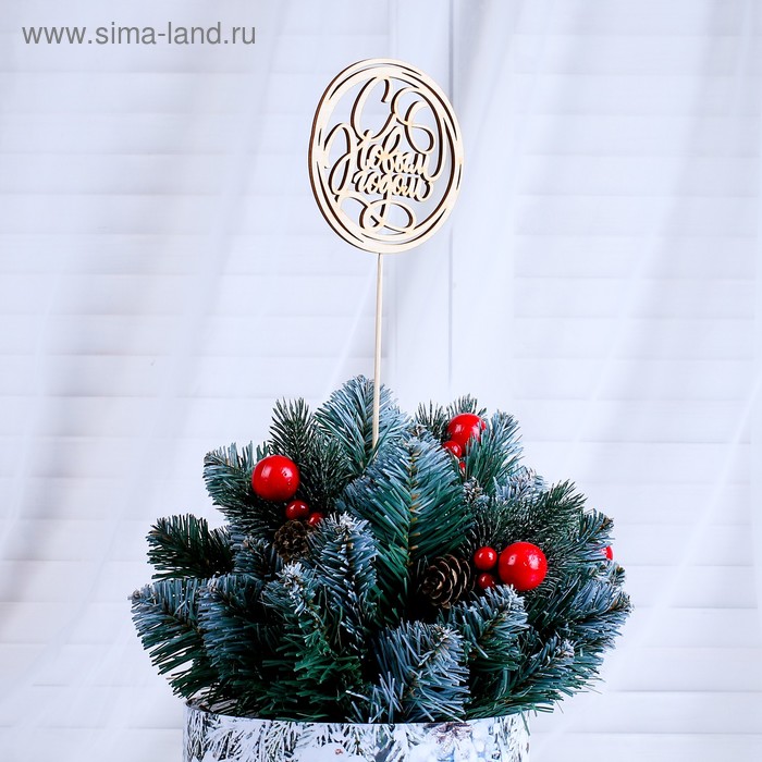 Топпер "С Новым Годом, в круге" без покраски, 10×10 см Дарим Красиво
Топпер "С Новым Годом, в круге" без покраски, 10×10 см Дарим Красиво