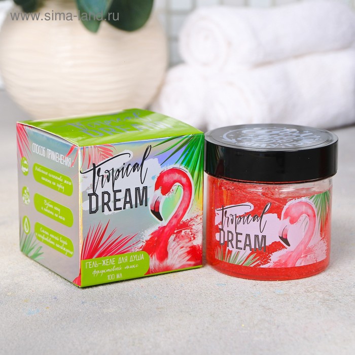 Гель-желе для душа "Tropical Dream", с ароматом фруктового микса
Гель-желе для душа "Tropical Dream", с ароматом фруктового микса