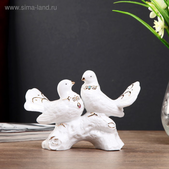 Сувенир керамика "Две белые голубки на коряге" стразы 16х11,5х9 см
Сувенир керамика "Две белые голубки на коряге" стразы 16х11,5х9 см