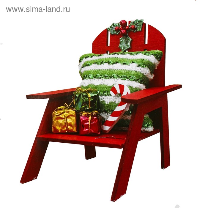 фото Набор для творчества - создай ёлочное украшение «стул с подарками» школа талантов