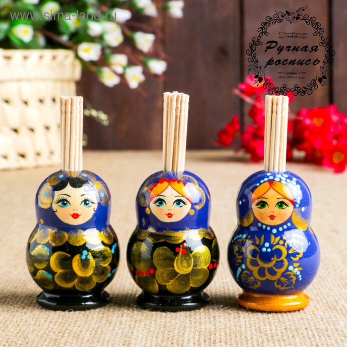 Подставка под зубочистки "Матрёна" микс
Подставка под зубочистки "Матрёна" микс