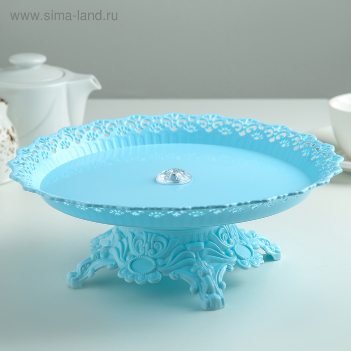Блюдо для торта и пирожных на ножке, d=26 см, цвет МИКС
Блюдо для торта и пирожных на ножке, d=26 см, цвет МИКС