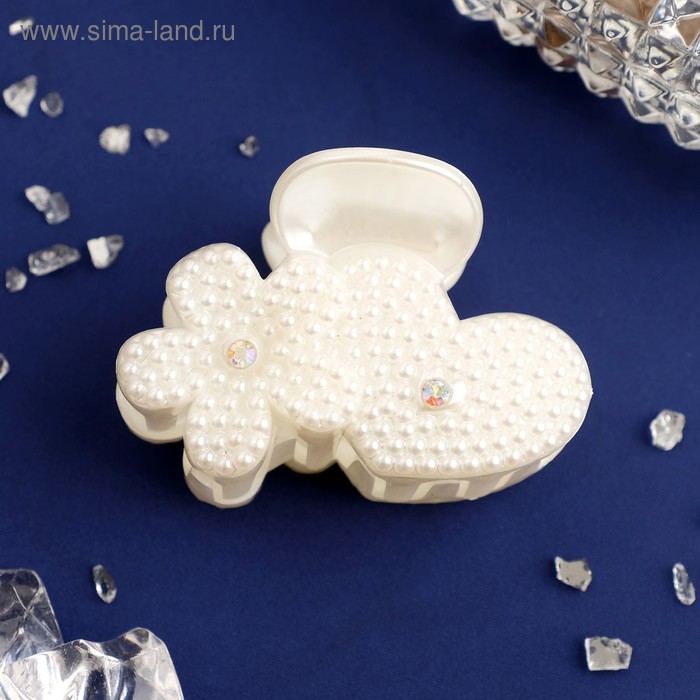 Краб для волос "Жемчужный рай" 6 см цветок и сердце
Краб для волос "Жемчужный рай" 6 см цветок и сердце