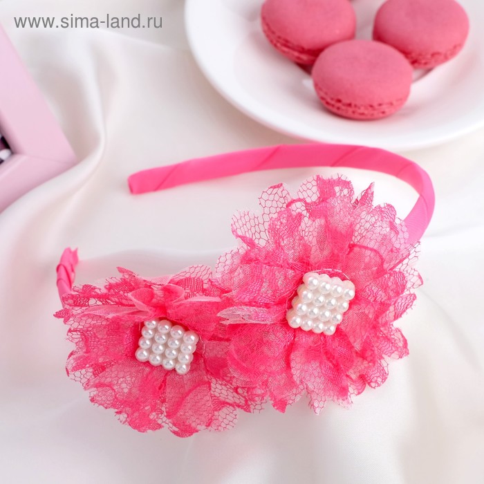 Ободок для волос "Малышка" 1 см кружево, малиновый
Ободок для волос "Малышка" 1 см кружево, малиновый