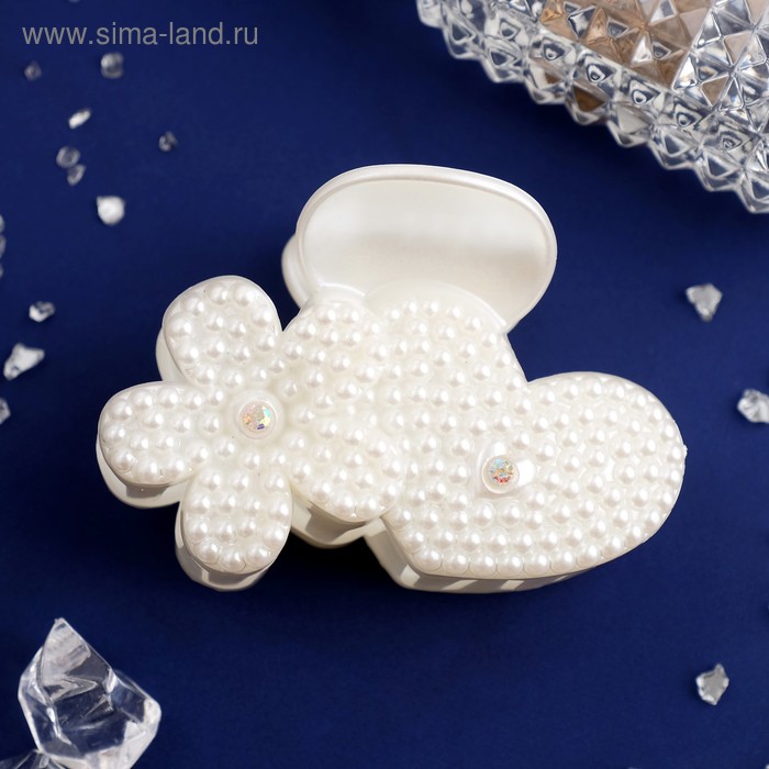 Краб для волос "Жемчужный рай" 8 см цветок и сердце
Краб для волос "Жемчужный рай" 8 см цветок и сердце