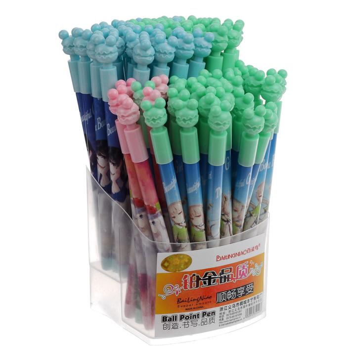 Ручка шариковая "Мишка" с рисунком, стержень синий, линия 0.5 мм, корпус МИКС
Ручка шариковая "Мишка" с рисунком, стержень синий, линия 0.5 мм, корпус МИКС