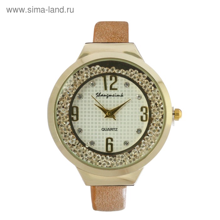 Часы наручные женские "Shengmeimk", ремешок из экокожи, бежевые, микс
Часы наручные женские "Shengmeimk", ремешок из экокожи, бежевые, микс