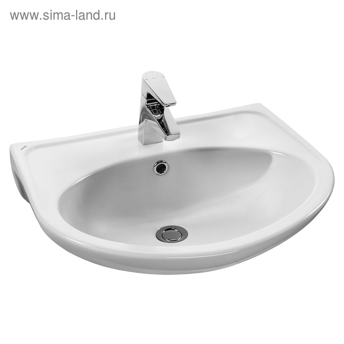 фото Раковина santek «бореаль-60» c отверстием под смеситель, без пьедестала