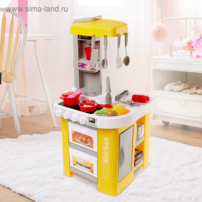 Игровой модуль кухня «Талантливый шеф», со световыми и звуковыми эффектами, бежит вода из крана
Игровой модуль кухня «Талантливый шеф», со световыми и звуковыми эффектами, бежит вода из крана