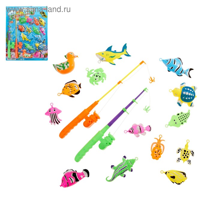 Рыбалка «Морские приключения»: 14 фигурок, 2 удочки
Рыбалка «Морские приключения»: 14 фигурок, 2 удочки