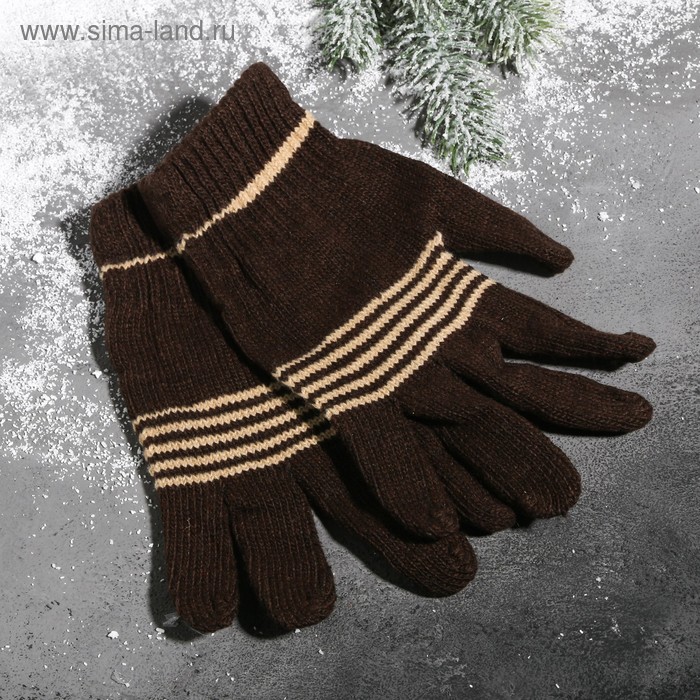 Перчатки вязаные, цвет коричневый
Перчатки вязаные, цвет коричневый
