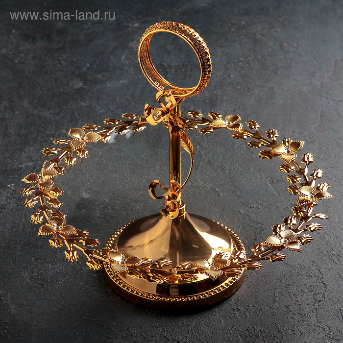 Блюдо «Венок», 33×31 см, цвет металла золотой
Блюдо «Венок», 33×31 см, цвет металла золотой