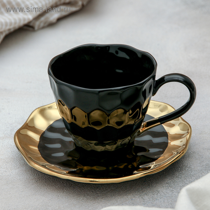 Чайная пара «Инь и ян», чашка 250 мл, блюдце d=15 см, цвет чёрный
Чайная пара «Инь и ян», чашка 250 мл, блюдце d=15 см, цвет чёрный