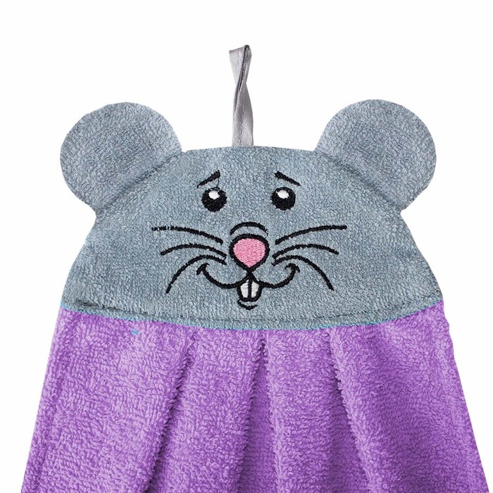 Полотенце-рушник махровый Мышка арт: 1212, 43х35, сирень, хл100%, 300 гр.
Полотенце-рушник махровый Мышка арт: 1212, 43х35, сирень, хл100%, 300 гр.