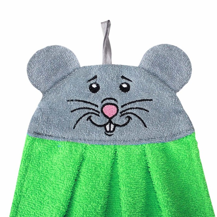 Полотенце-рушник махровый Мышка арт: 1212, 43х35, зел, хл100%, 300 гр.
Полотенце-рушник махровый Мышка арт: 1212, 43х35, зел, хл100%, 300 гр.