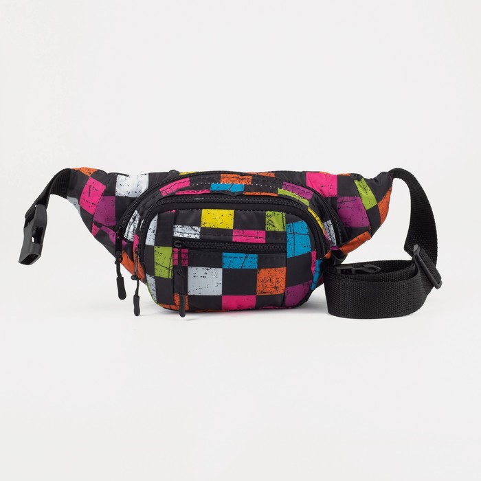 Сумка поясная, отдел на молнии, наружный карман, цвет чёрный
Сумка поясная, отдел на молнии, наружный карман, цвет чёрный
