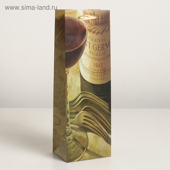 Пакет ламинированный под бутылку, 12 х 9 х 36 см
Пакет ламинированный под бутылку, 12 х 9 х 36 см