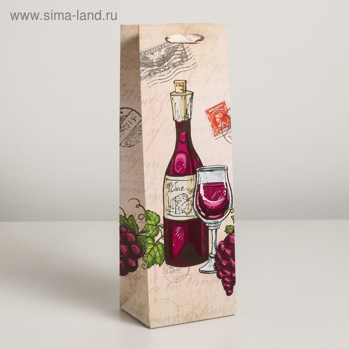 Пакет ламинированный под бутылку, 12 х 9 х 36 см
Пакет ламинированный под бутылку, 12 х 9 х 36 см