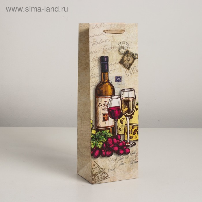 Пакет ламинированный под бутылку, 12 х 9 х 36 см
Пакет ламинированный под бутылку, 12 х 9 х 36 см