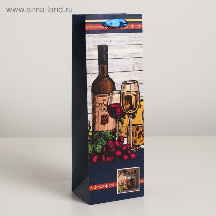 Пакет ламинированный под бутылку, 12 х 9 х 36 см
Пакет ламинированный под бутылку, 12 х 9 х 36 см