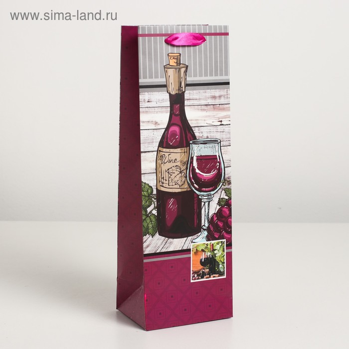 Пакет ламинированный под бутылку, 12 х 9 х 36 см
Пакет ламинированный под бутылку, 12 х 9 х 36 см