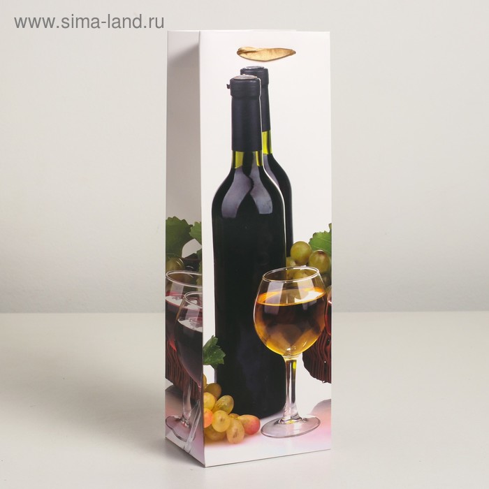 Пакет ламинированный под бутылку, 12 х 9 х 36 см
Пакет ламинированный под бутылку, 12 х 9 х 36 см