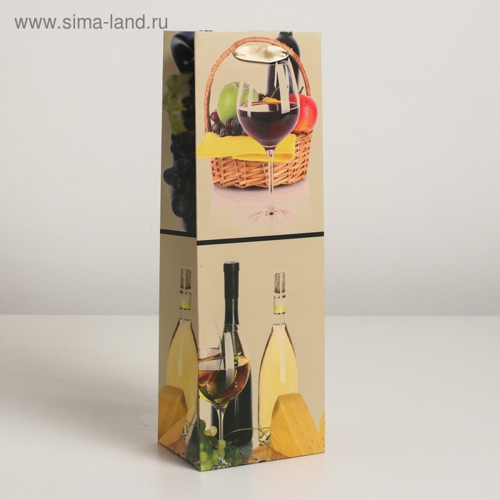 Пакет ламинированный под бутылку, 12 х 9 х 36 см
Пакет ламинированный под бутылку, 12 х 9 х 36 см