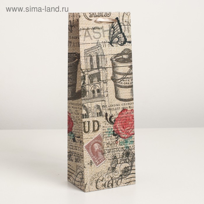 Пакет ламинированный под бутылку, 12 х 9 х 36 см
Пакет ламинированный под бутылку, 12 х 9 х 36 см