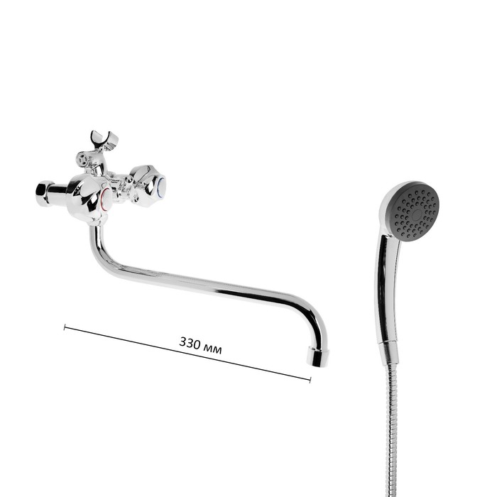 Смеситель для ванны Haiba HB2226, двухвентильный, хром
Смеситель для ванны Haiba HB2226, двухвентильный, хром