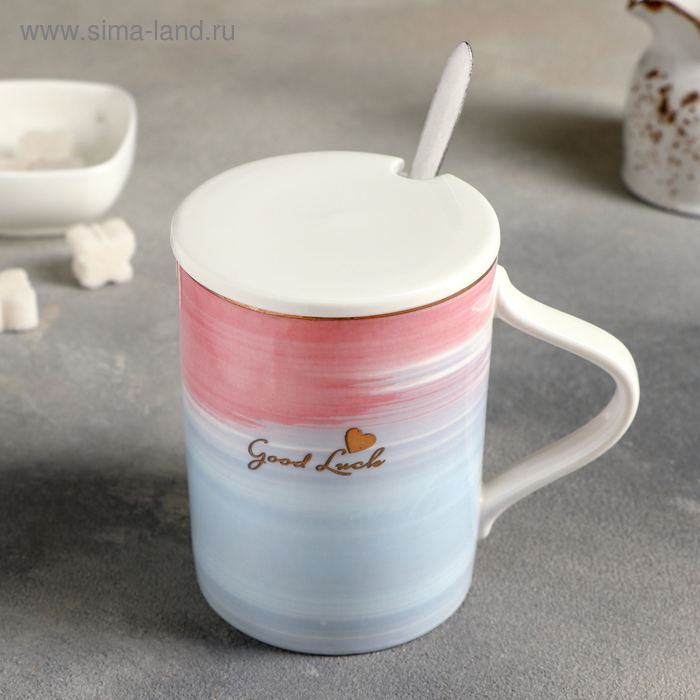Кружка «Любовь», 450 мл, с крышкой и ложечкой, МИКС
Кружка «Любовь», 450 мл, с крышкой и ложечкой, МИКС