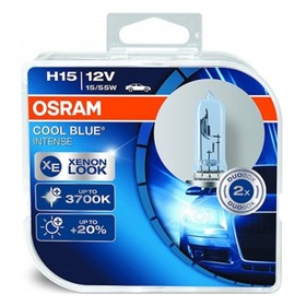 Лампа автомобильная Osram Cool Blue Intense, H15, 12 В, 15/55 Вт, набор 2 шт, 64176CBI-HCB
Лампа автомобильная Osram Cool Blue Intense, H15, 12 В, 15/55 Вт, набор 2 шт, 64176CBI-HCB