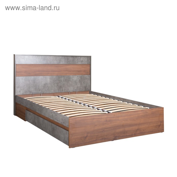 Кровать Леон, 1600х2000, с ортопедом 01.38, Орех селект каминный/Камень темный
Кровать Леон, 1600х2000, с ортопедом 01.38, Орех селект каминный/Камень темный